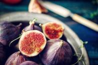 <p>When you think of potassium-rich produce, figs probably don’t come to mind, but you may be surprised to learn that six fresh figs have 891 milligrams of the blood pressure-lowering mineral, nearly 20 percent of your daily need—and about double what you’d find in one large banana. Figs are also one of the best fruit sources of calcium, with nearly as much per serving (six figs) as 1/2 cup of fat-free milk. Serve by chopping and adding to yogurt, cottage cheese, oatmeal, or green salads.</p><p><strong>Try it: </strong><a href="https://www.prevention.com/food-nutrition/recipes/a20509488/stuffed-figs/" rel="nofollow noopener" target="_blank" data-ylk="slk:Stuffed Figs;elm:context_link;itc:0;sec:content-canvas" class="link ">Stuffed Figs</a></p>