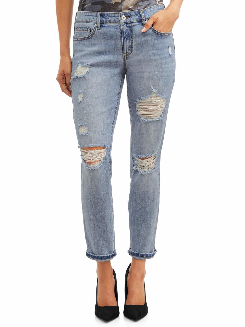 We've never seen a rugged pair of jeans look so fashionable. (Photo: Walmart)