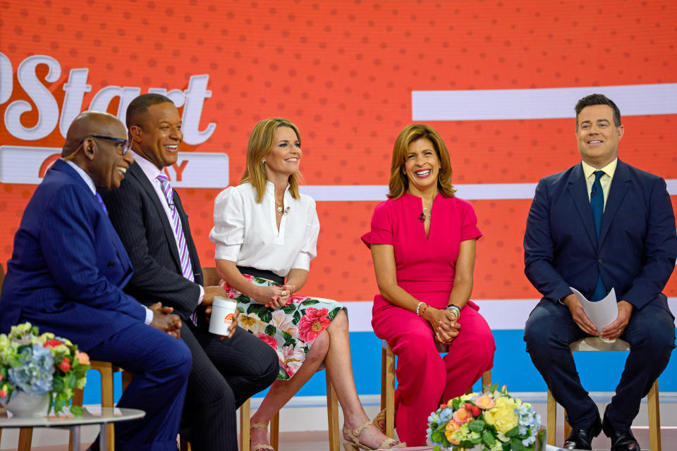 Al Roker, Craig Melvin, Savannah Guthrie, Hoda Kotb and Carson Daly on Thursday June 9, 2022