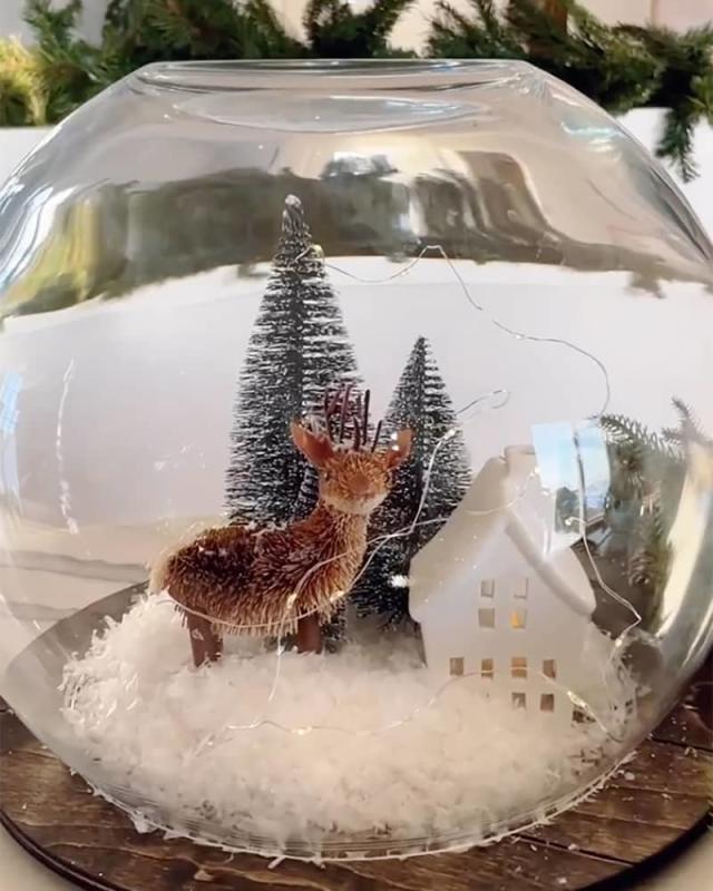 glass cups snow globe step by step｜TikTok Search