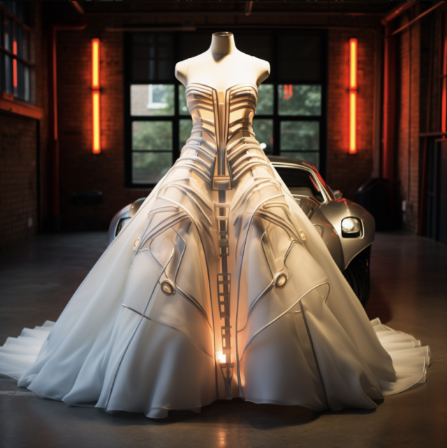 futuristic ball gown