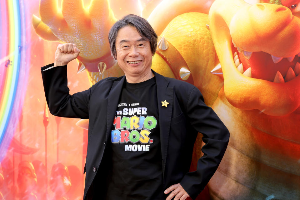 LOS ANGELES, CALIFORNIA - APRIL 01: Nintendo's Shigeru Miyamoto attends a Special Screening of Universal Pictures' 