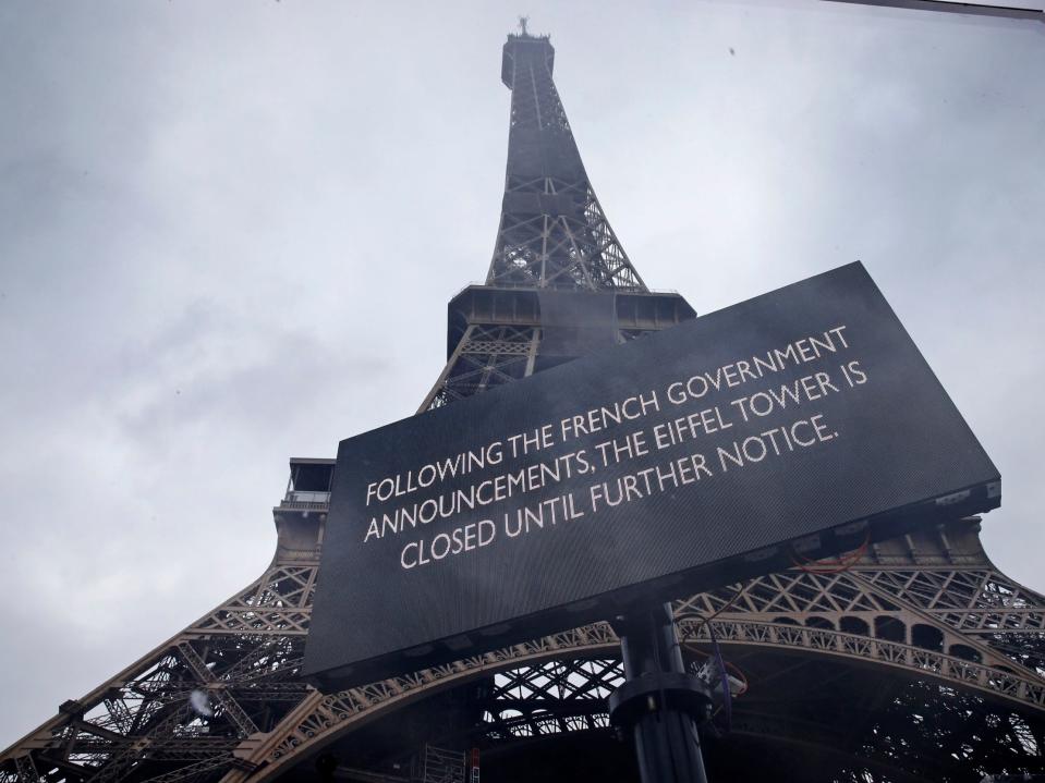 Eiffel Tower closed January 8 2021