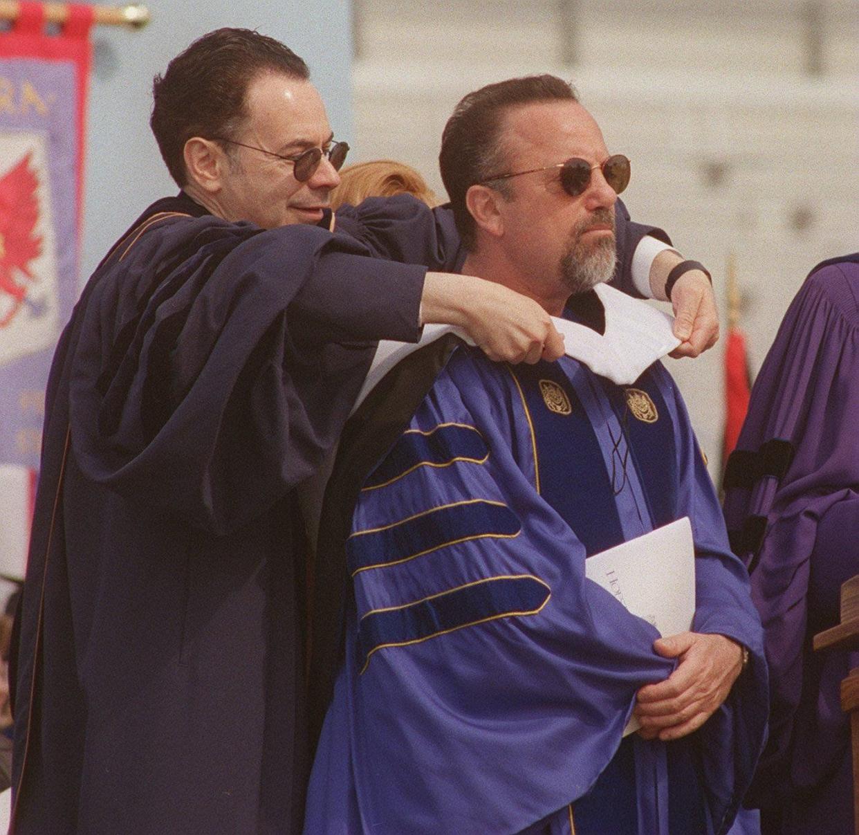 billy joel receives honorary degree from hofstra university, 1997