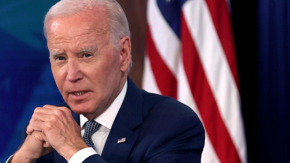 PHOTO: President Joe Biden delivers remarks on protecting consumers from hidden junk fees during an event at the South Court Auditorium at Eisenhower Executive Office Building on June 15, 2023 in Washington, DC. (Alex Wong/Getty Images, FILE)