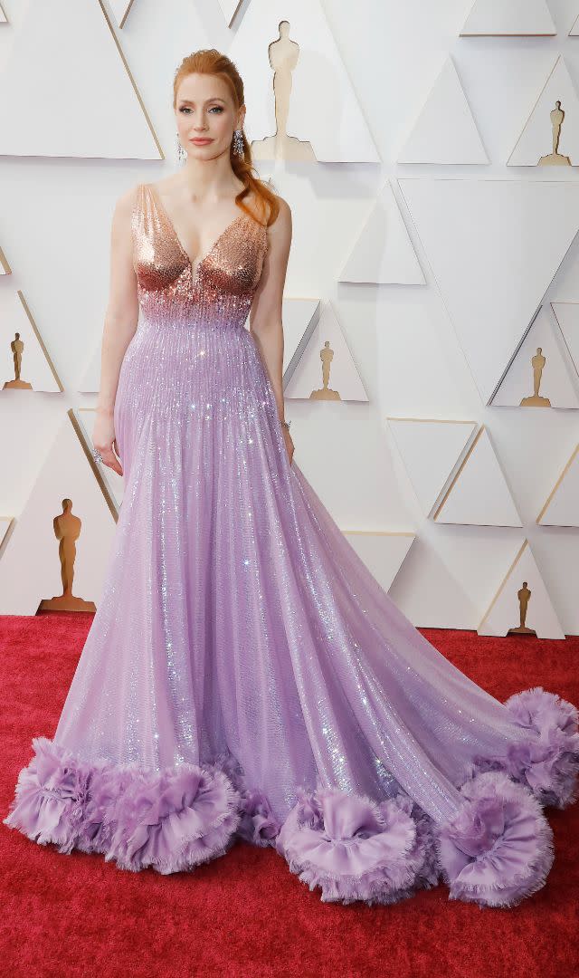 Jessica Chastain at the 2022 Oscars