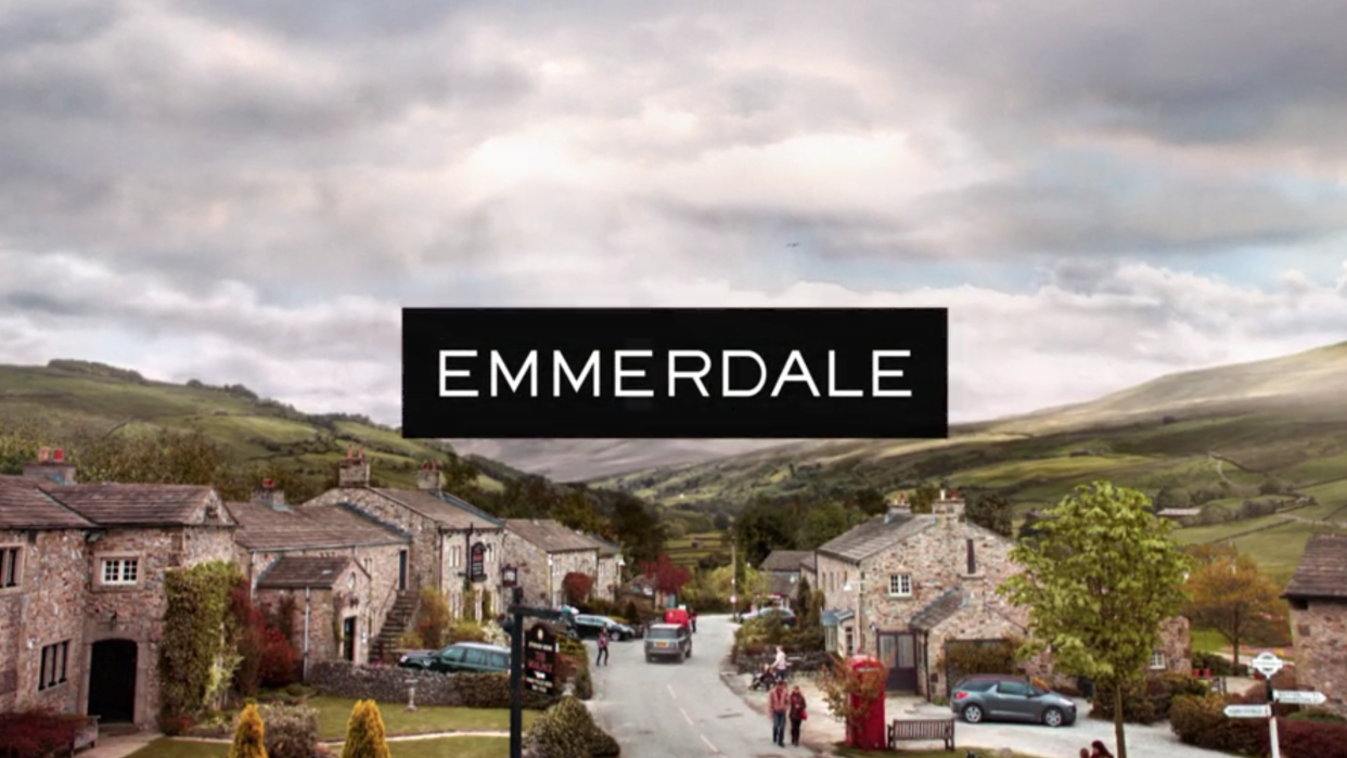 The title card for ITV soap Emmerdale. (ITV)
