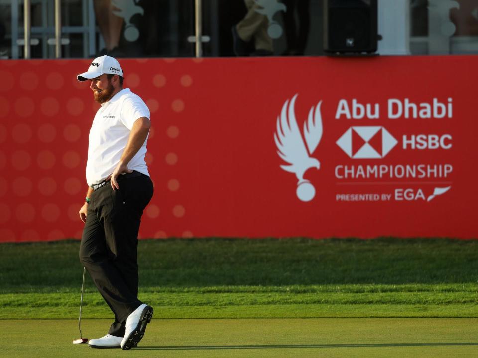 Shane Lowry recovers from early wobble to hold lead in Abu Dhabi