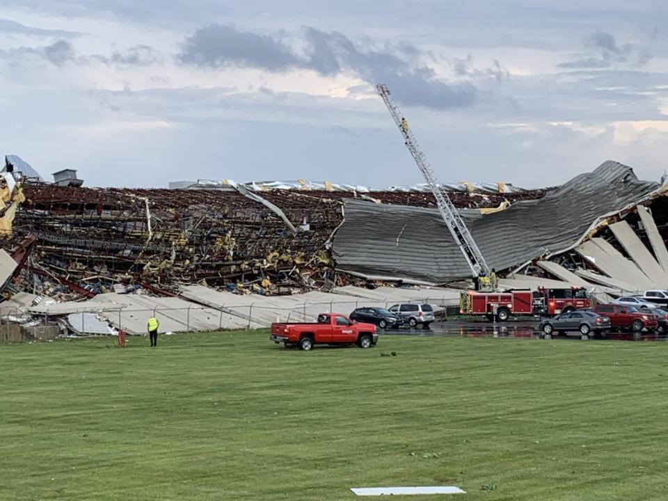 Miami County Meijer Distribution Center Storm Damage