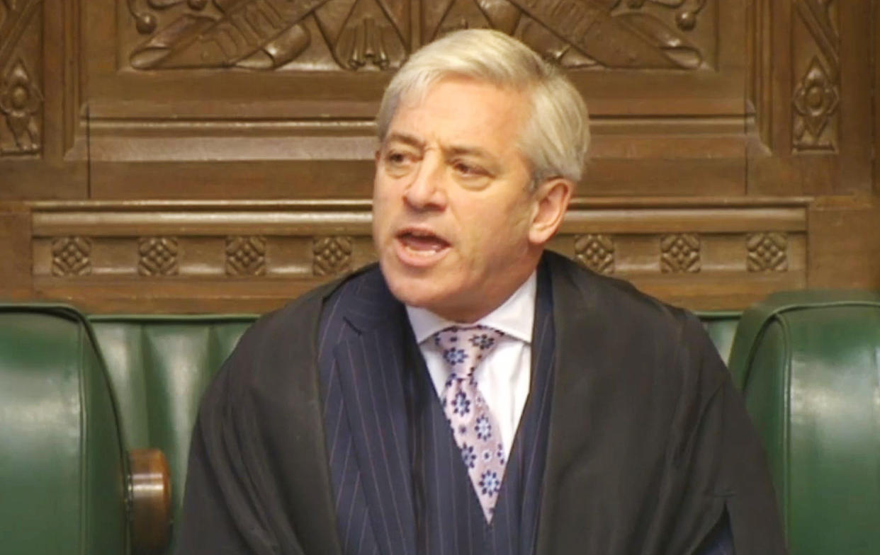 Commons Speaker John Bercow said he's unwilling to invite U.S. President Donald Trump to speak before the United Kingdom's Parliament. (Photo: PA Archive/PA Images)