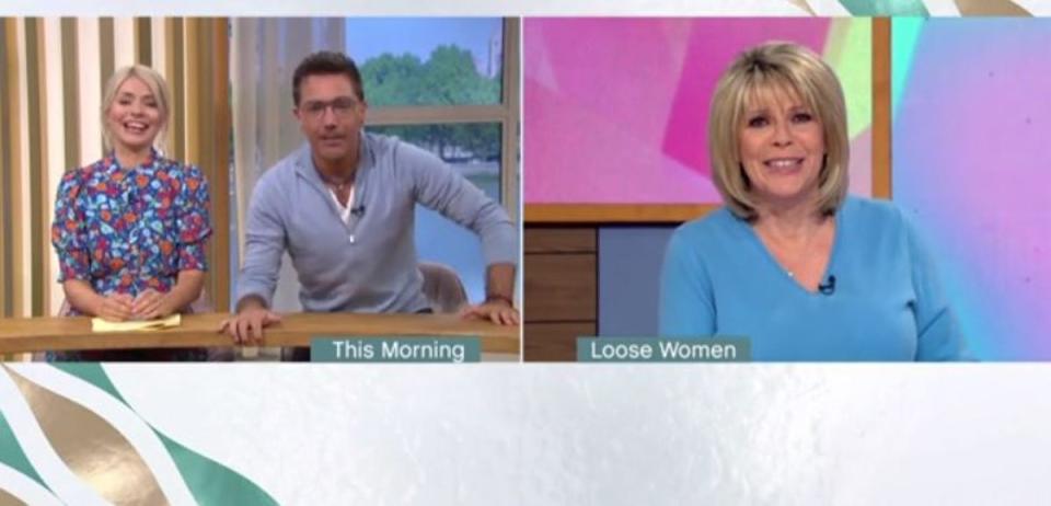 The TV host playfully begged Ruth Langsford for help (ITV)