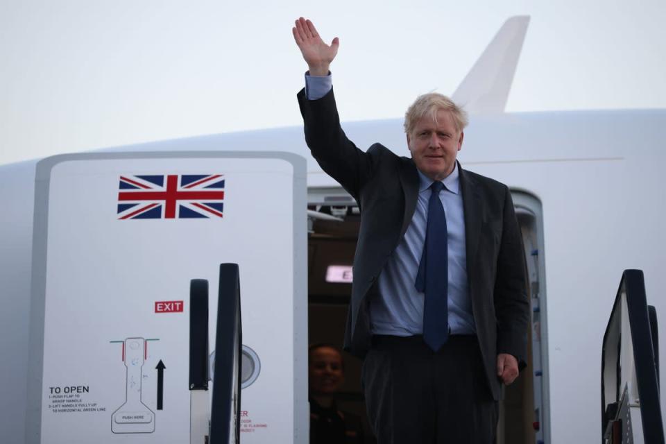 Boris Johnson has previously been accused of ‘staggering hypocrisy’ over his use the government plane for short trips despite Britain’s climate commitments  (Getty Images)