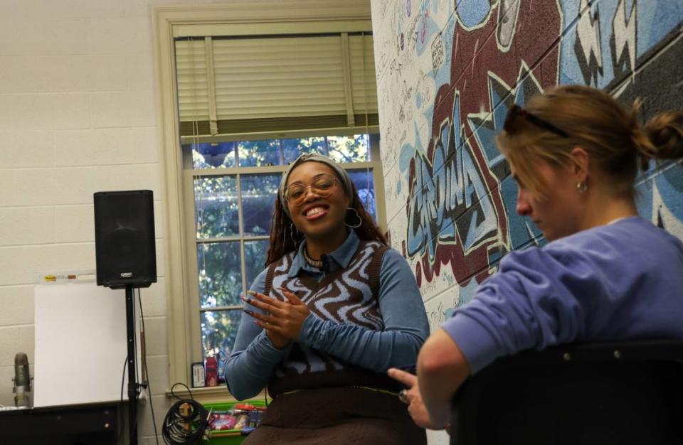 Maya Shipman, who performs and produces under the name Suzi Analogue, teaches a beat-making class at UNC-Chapel Hill. She draws on deep North Carolina histories to both produce and teach.
