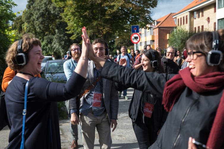 <span class="caption">Audio walk in Copenhagen by zURBS. Photo by ARA.</span>