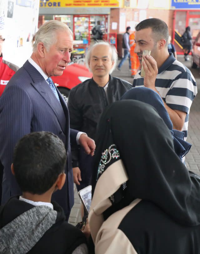 Anh Nhu Nguyen (centre) during a visit to the Westway Sports Centre in west London.