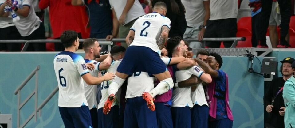 Après leur victoire face au pays de Galles (3-0) mardi soir, les Anglais se sont qualifiés pour les huitièmes de finale de la Coupe du monde où ils affronteront le Sénégal.  - Credit:ANDREJ ISAKOVIC / AFP