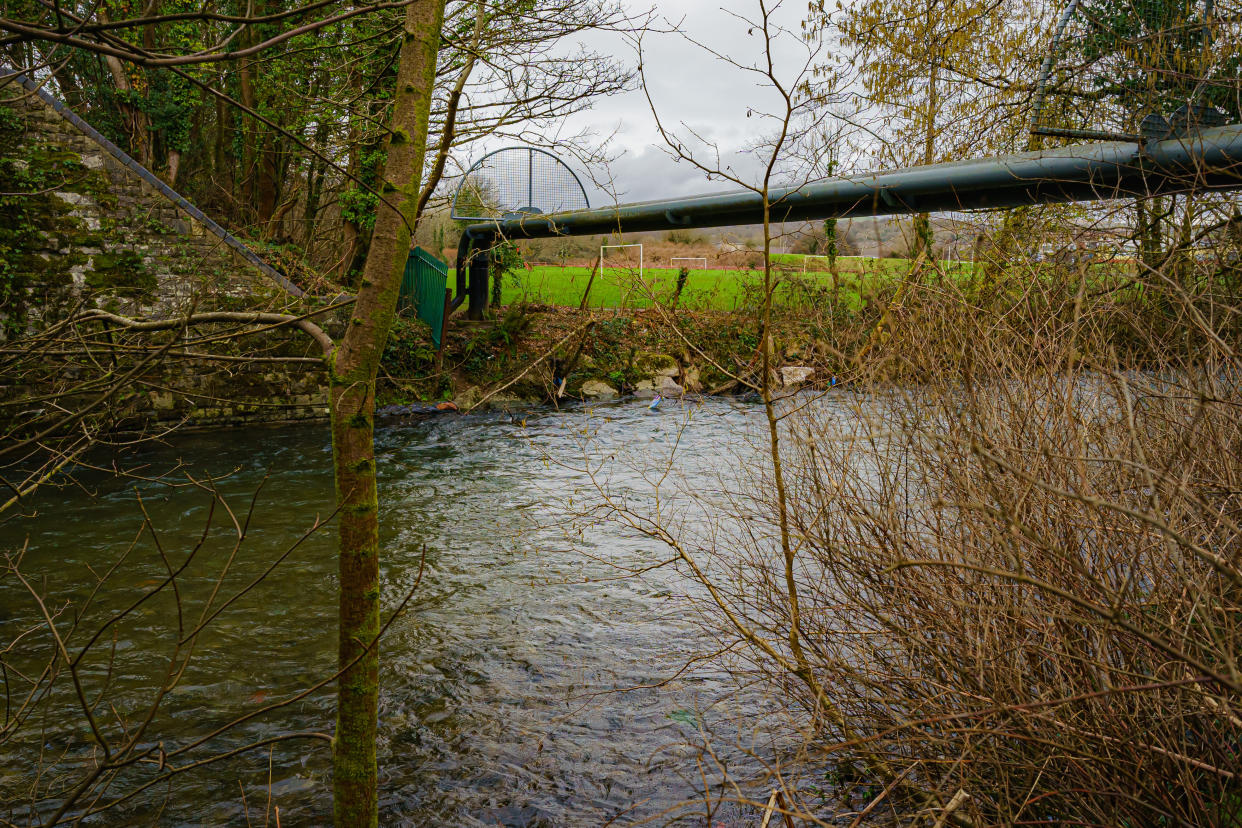 River Ogmore in Bridgend where Logan's body was found. (PA)