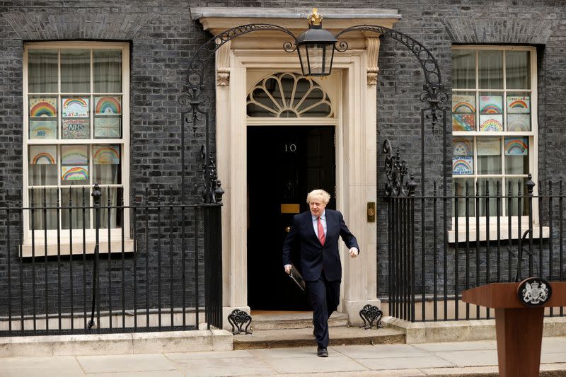 Britain's Prime Minister Boris Johnson to return to work on Monday