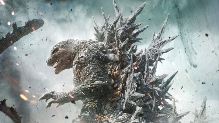 Godzilla strikes an impressive pose in a poster for "Godzilla Minus One."