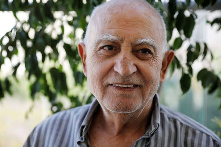 Aharon Ben Hur, 84, who immigrated from Iraq to Israel in 1951, is seen in his house in Rehovot, Israel, April 16, 2018. Picture taken April 16, 2018. REUTERS/Amir Cohen