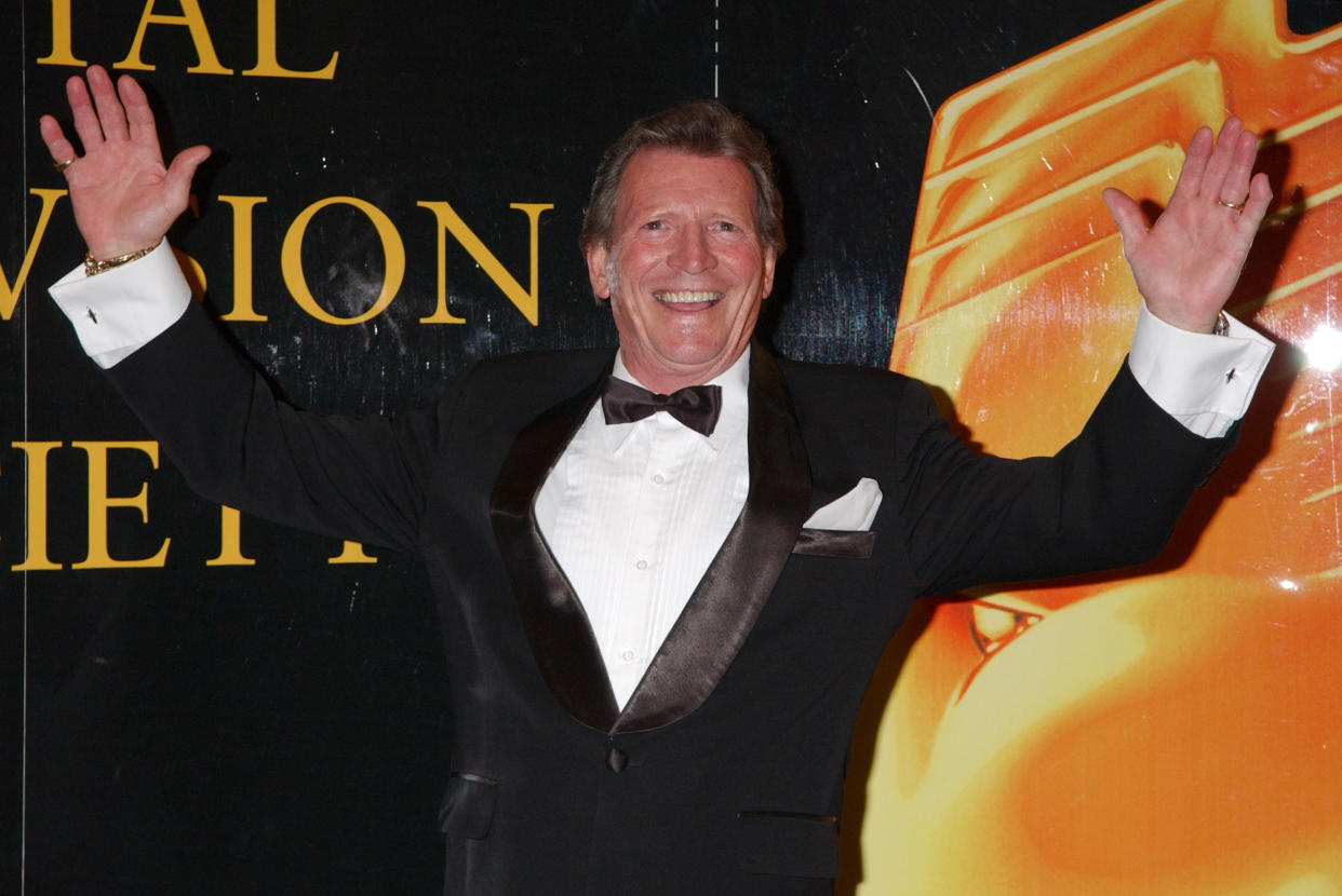 Johnny Briggs attends the Royal Television Society Awards. (Photo by Yui Mok/PA Images via Getty Images)