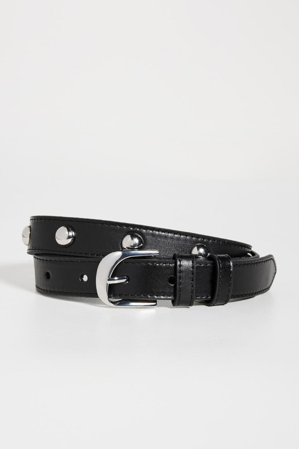 FRAME Twist Buckle Studded Belt