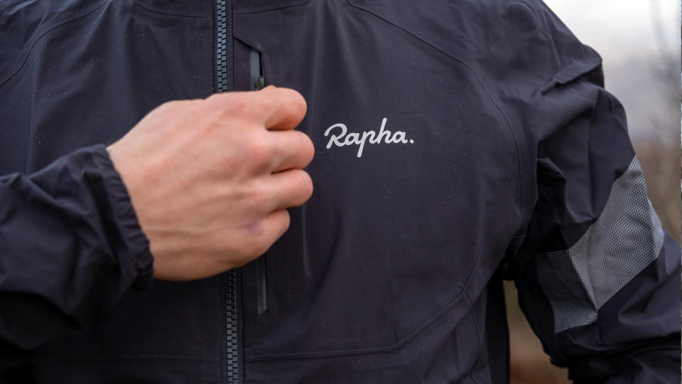Rapha Trail GORE-TEX Infinium Jacket chest pocket detail