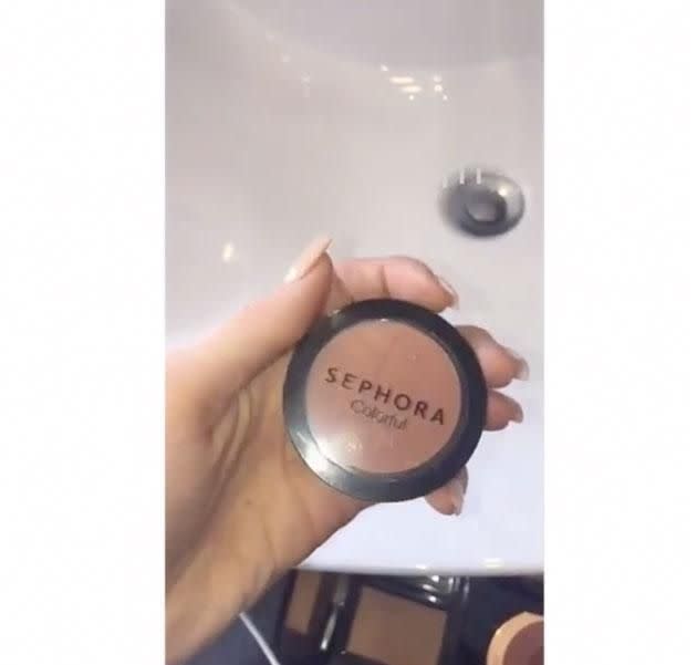 Sephora blush. Source: Snapchat