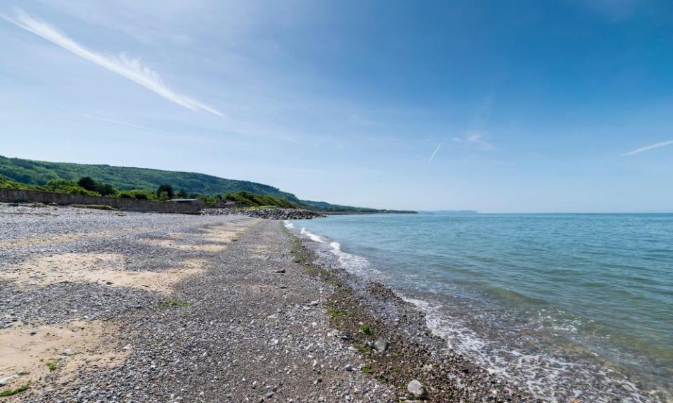 Abergele beach in north Wales.