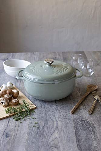 1) Lodge Cast Iron Enameled Dutch Oven, 6 Qt