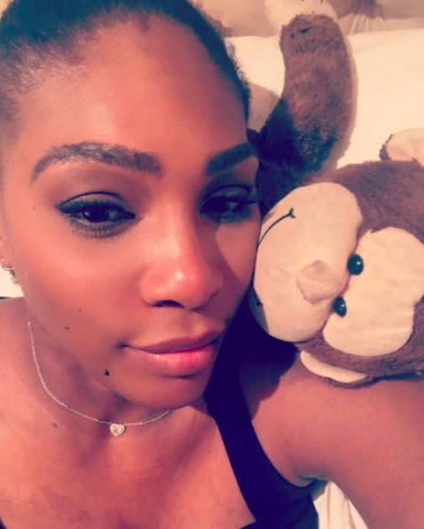 Serena Williams penned a note to her baby-to-be