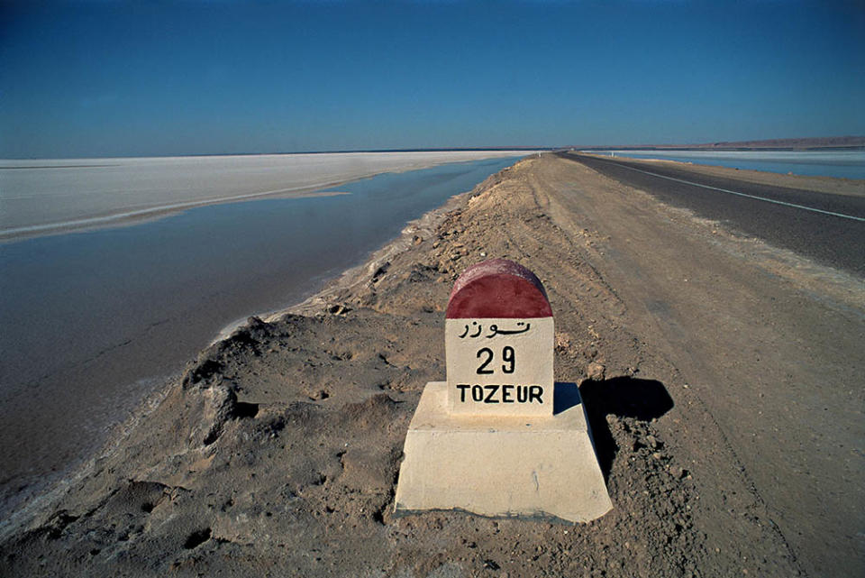 吉利特鹽湖（Photo by Bruno PEROUSSE/Gamma-Rapho, Image Source : Getty Editorial）