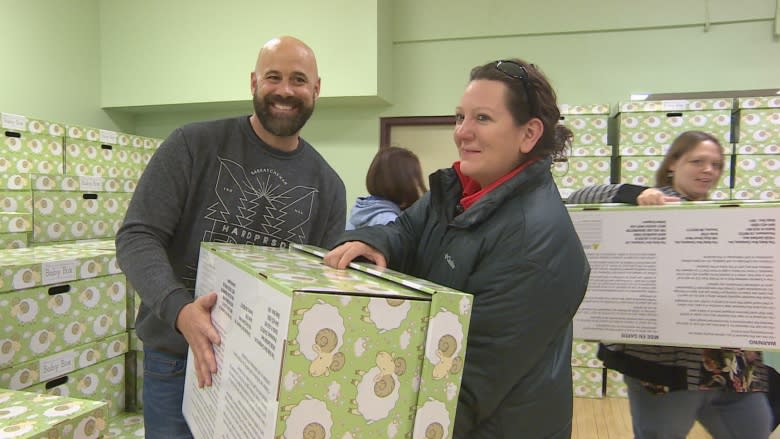 Cardboard 'baby boxes' handed out free to help save infant lives in Regina