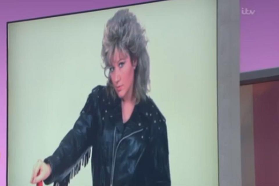 GMB used this picture of a tribute act during Bonnie Tyler's interview (Credit: ITV)