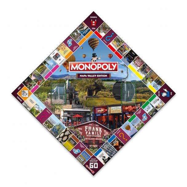 PHOTO: The new Monopoly Napa Valley Edition board. (Hasbro, Top Trumps USA)