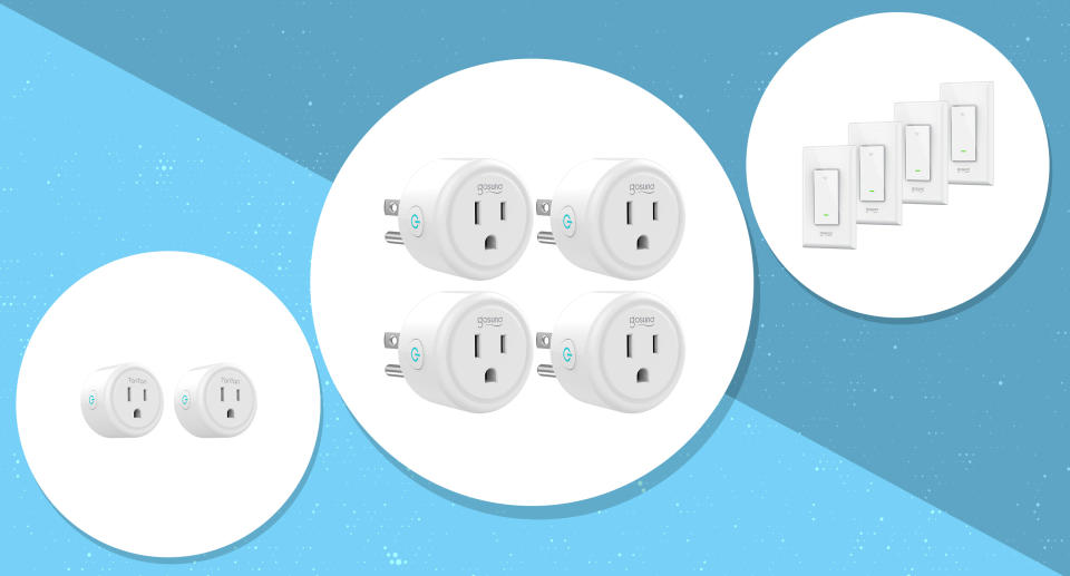 These smart plugs have a 4.1 out of 5 star review rating with over 2,400 reviews. (Photo: Amazon/Yahoo Lifestyle)