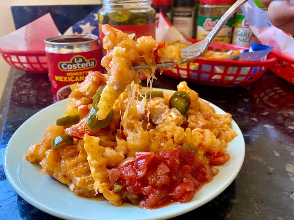 Mexican-inspired cheesy fries