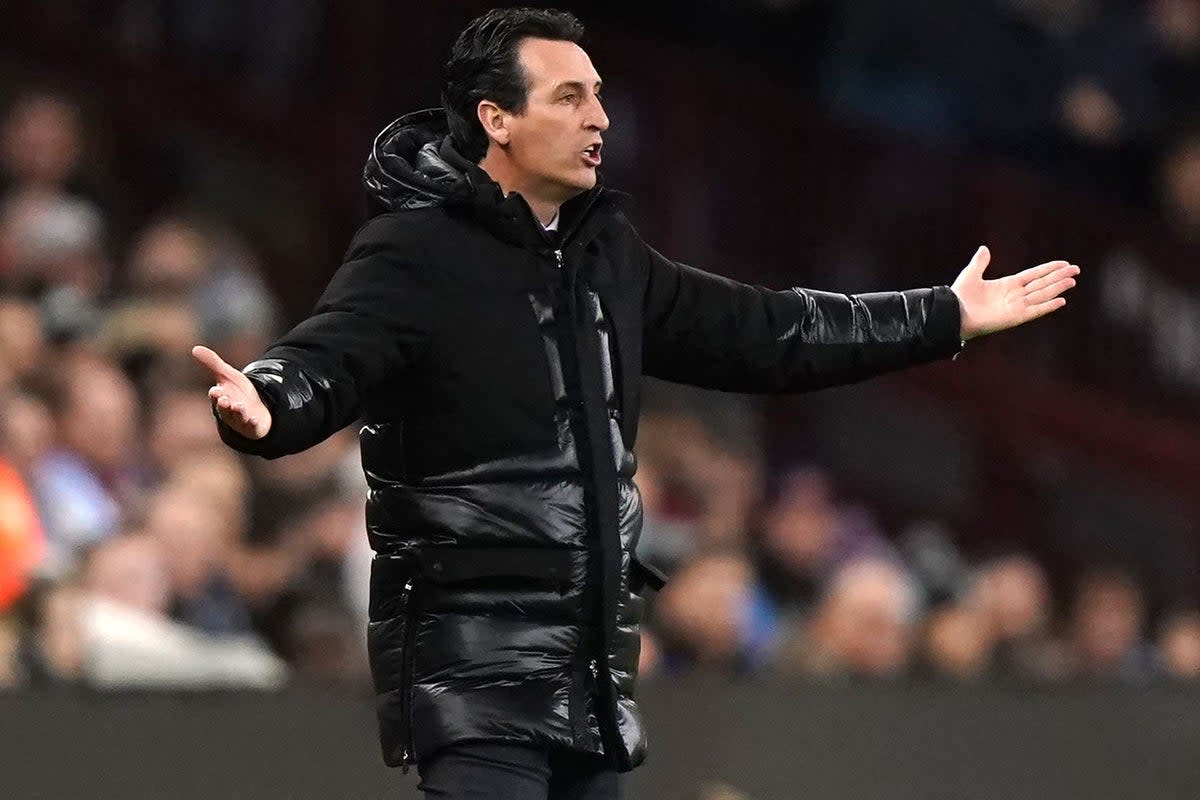 Aston Villa manager Unai Emery wants a cup run this season. (Tim Goode/PA) (PA Wire)