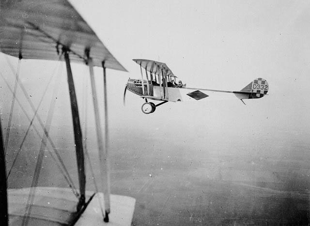 <p>Curtiss JN-4 aircraft C332 of the Royal Flying Corps Canada. Circa 1917. Camp Borden, Ont. Credit: Canada. Dept. of National Defence. Library and Archives Canada</p> 