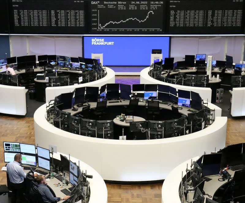 German share price index DAX graph is pictured at the stock exchange in Frankfurt