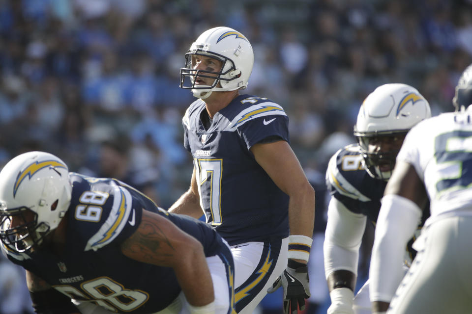 Los Angeles Chargers quarterback Philip Rivers isn’t perfect, but he’s an under-appreciated fantasy commodity. (AP Photo/Jae C. Hong)