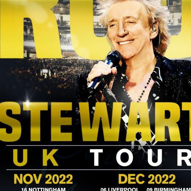 Sir Rod Stewart tour poster credit:Bang Showbiz