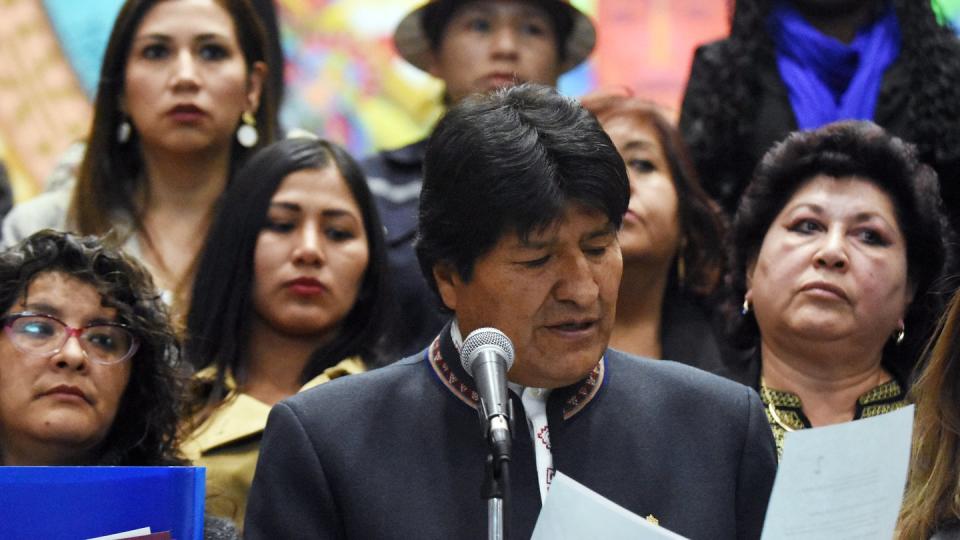 Evo Morales, Präsident von Bolivien, will die Gewalt gegen Frauen bekämpfen. Foto: Diego Valero/ABI