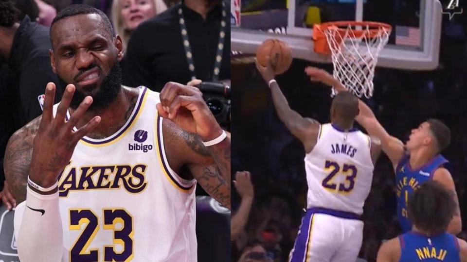 「詹皇」詹姆斯（LeBron James）成為史上首位4萬分先生。（圖／翻攝自 X）