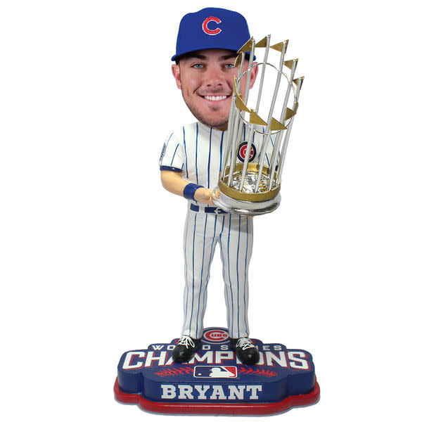 This photo bobblehead of Kris Bryant is, well, slightly creepy but probably something a Cubs fan would want. (MLB.com)