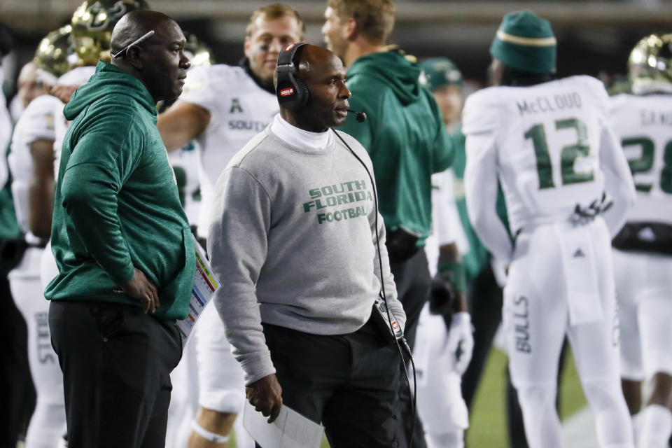 Charlie Strong’s South Florida Bulls started off the season hot before trailing off and losing five straight. (AP)