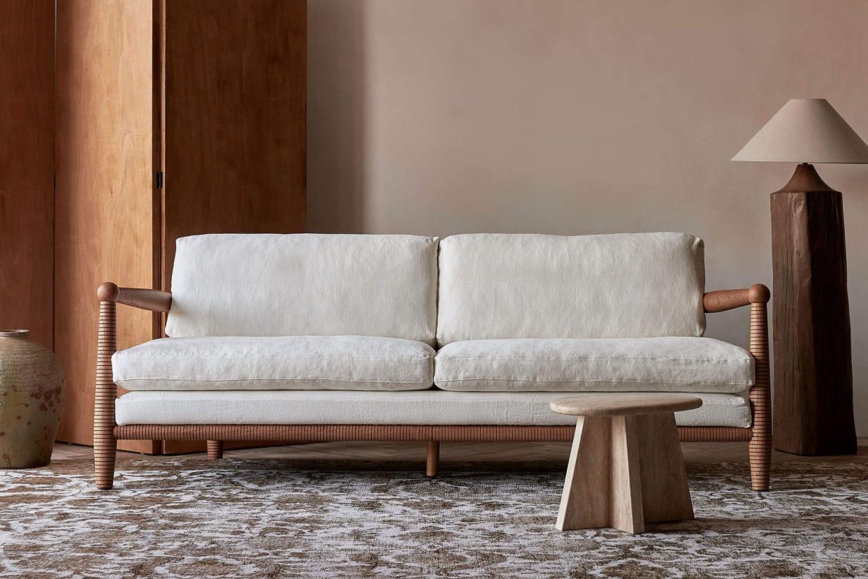 <p><a href="https://sixpenny.com/products/gio-sofa-heritage-ash?variant=40737742028844" rel="nofollow noopener" target="_blank" data-ylk="slk:Shop Now;elm:context_link;itc:0;sec:content-canvas" class="link rapid-noclick-resp">Shop Now</a></p><p>Gio Sofa</p><p>sixpenny.com</p><p>$2999.00</p>