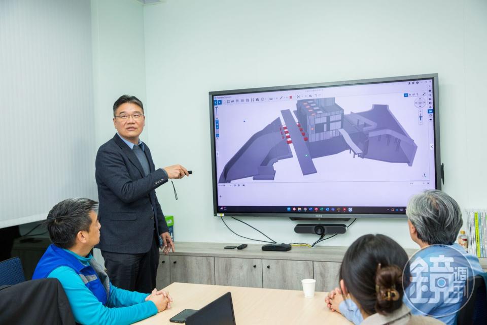 張立雍表示，BIM 3D模型的應用是施工管理規劃上的重要利器，可讓系統之間的衝突正確地顯現出來，能節省工程時間與成本。