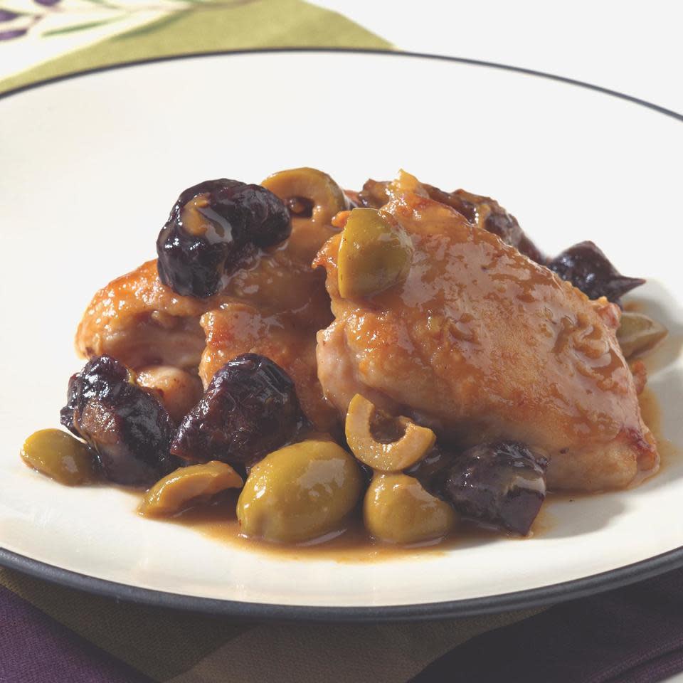 Chicken with Green Olives & Prunes