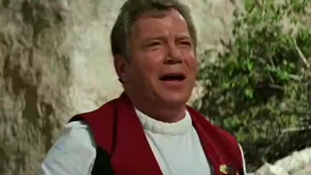  William Shatner in Star Trek: Generations on Paramount+ 